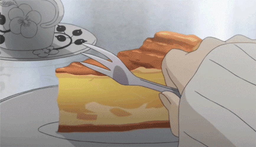 Soft Jelly Cake Slice GIF