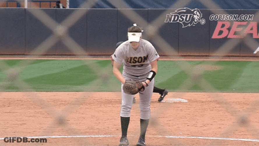 Softball Game Amazing Ace Pitch GIF