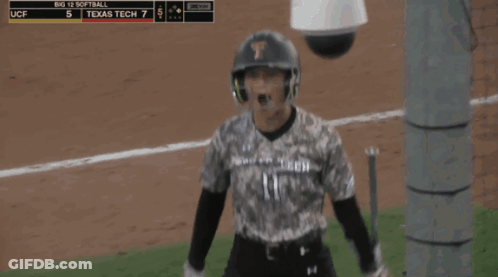 Softball Game Between UCF And Texas Tech GIF