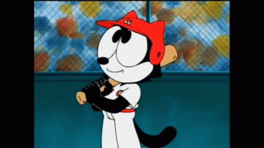 Softball Player Felix The Cat GIF