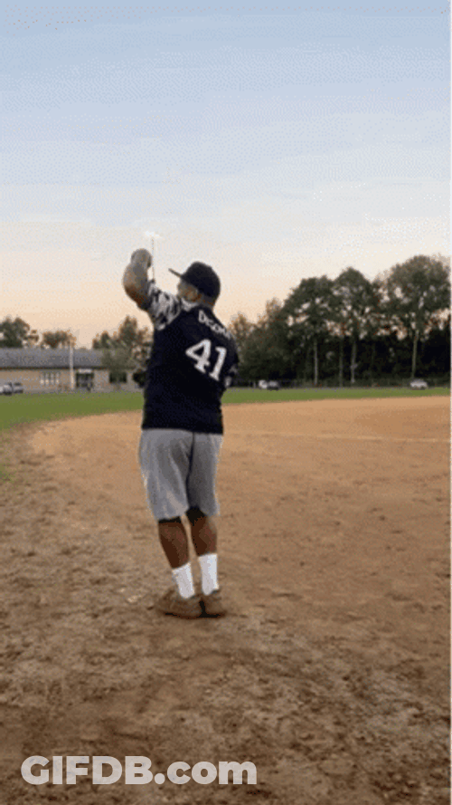 Softball Player Hilarious Happy Dance GIF