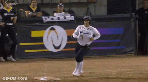 Softball Player In White Jersey Atlanta GIF