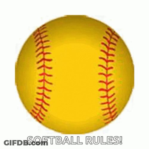 Softball Rules Spinning Yellow Ball GIF