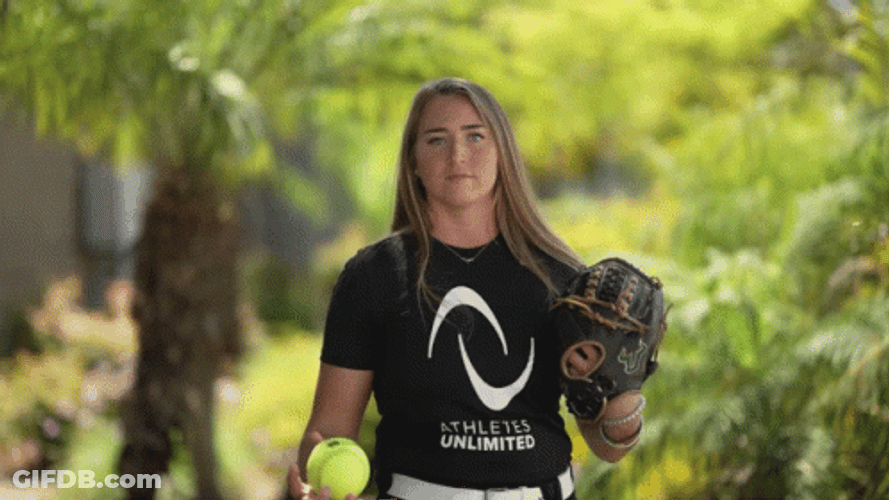 Softball Toss Georgina Corrick GIF
