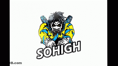 Sohigh Logo With Cartoon Character GIF