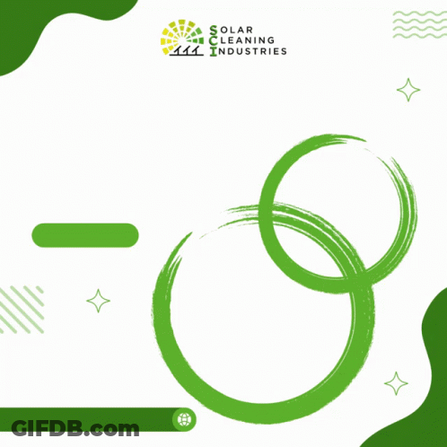 Solar Cleaning Service Ad Saying Go Green GIF