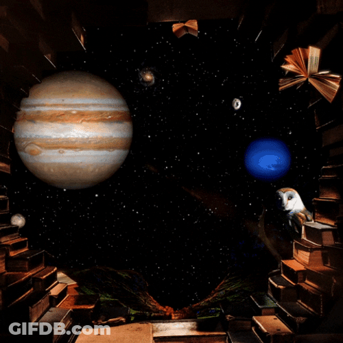 Solar System Art Loop GIF