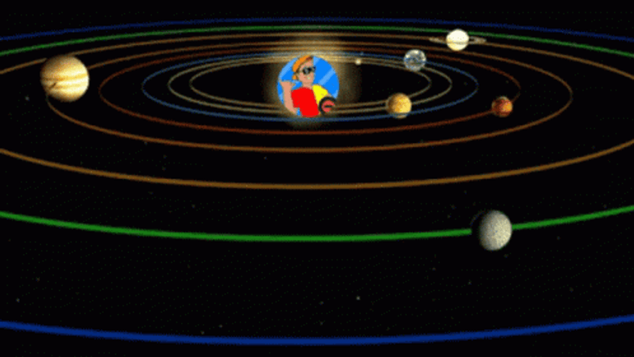 Solar System Cartoon Character Sun GIF