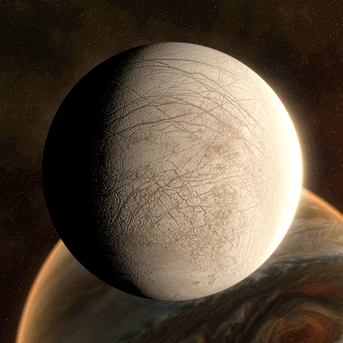 Solar System Moon Close Up GIF