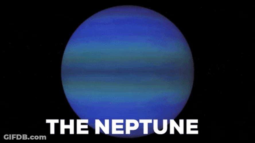 Solar System Neptune Glitch GIF