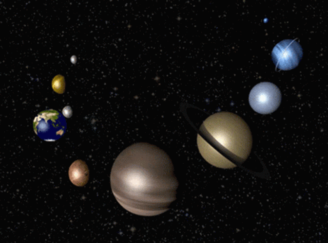 Solar System Planet Alignment Loop GIF