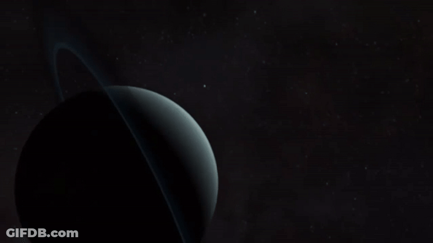 Solar System Planet Rings GIF