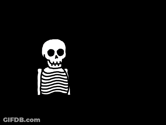 Solar System Skeleton Blast GIF