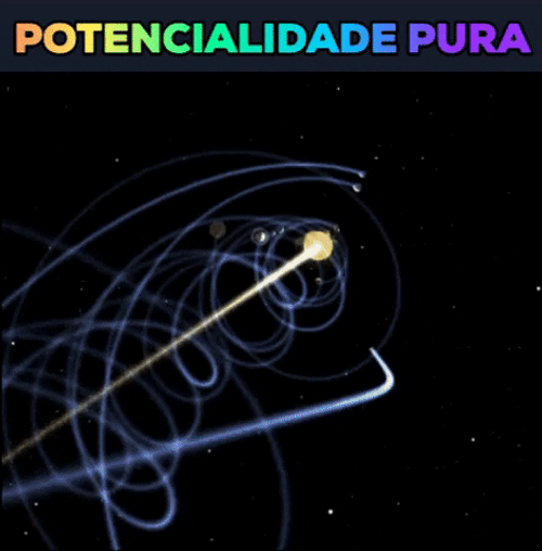 Solar System Spiraling Star GIF