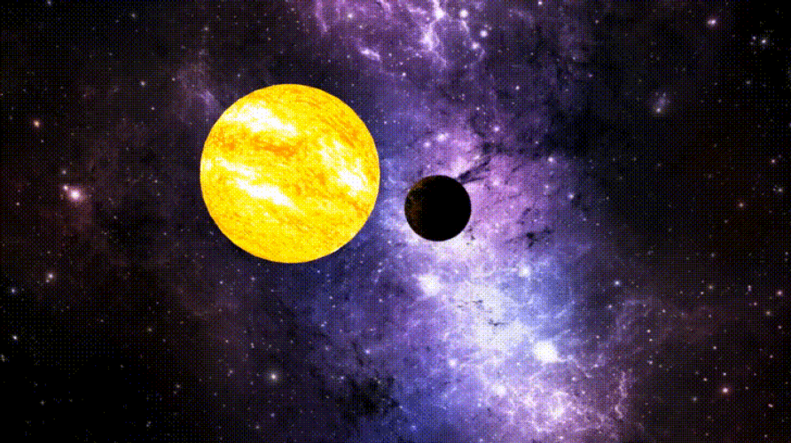 Solar System Sun Revolving GIF