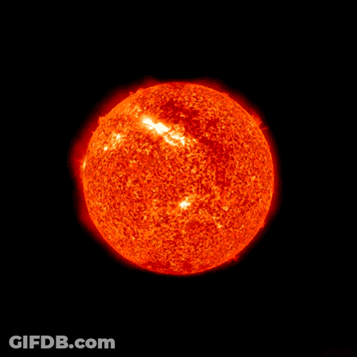 Solar System Sun Spinning GIF