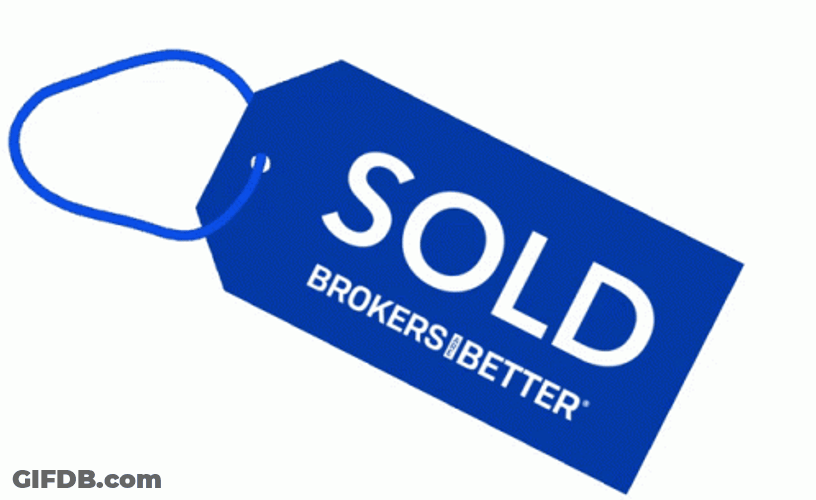 Sold Blue Tag GIF