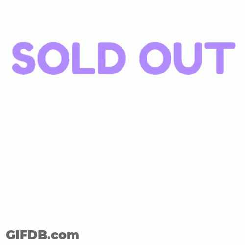 Sold Out Text GIF