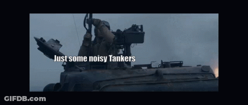 Soldier In Tank With Just Some Noisy Tankers GIF