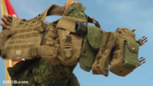 Soldier In Vest Saying N2 GIF