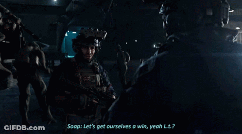 Soldier Saying Let's Get Ourselves A Win GIF