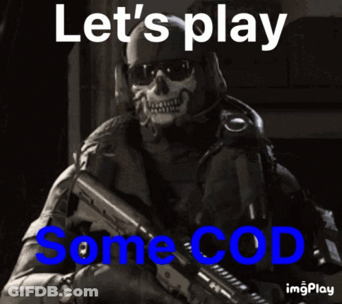 Soldier Saying Let's Play Some Cod GIF