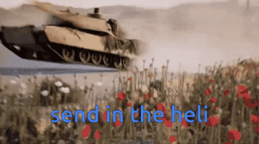 Soldier Shouting For Tank GIF