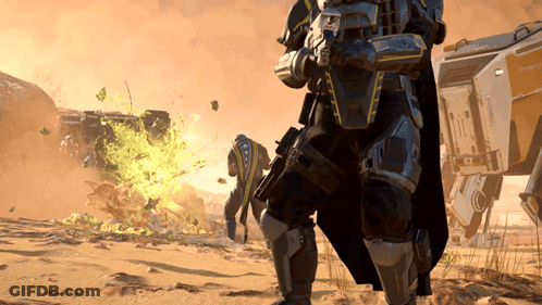 Soldier Standing In Front Of Emergency Vehicle GIF