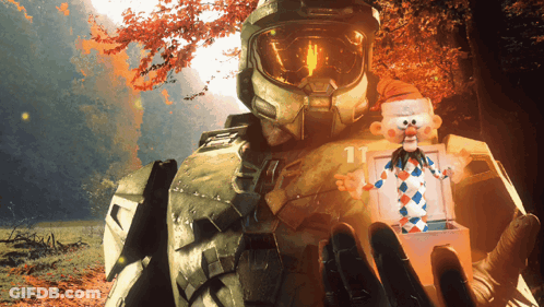 Soldier With Number 11 GIF