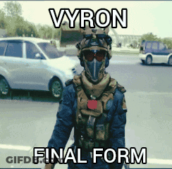 Soldier With Word Vyron GIF