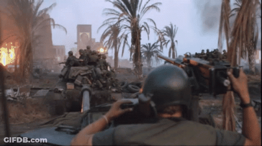 Soldiers Going To War Full Metal Jacket GIF
