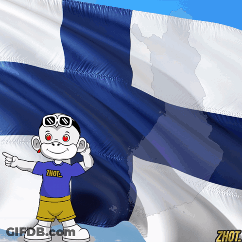 Soldiers Marching With Finland Flag GIF