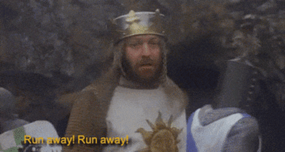 Soldiers Running Away GIF
