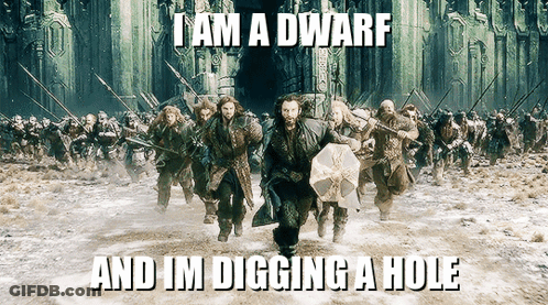 Soldiers Running In Snow I Am A Dwarf And Im Digging A Hole GIF