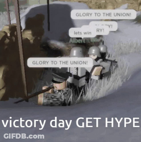 Soldiers Saying Glory To Union GIF