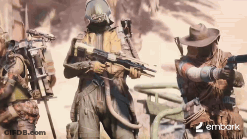 Soldiers Standing Next To Each Other Embark GIF