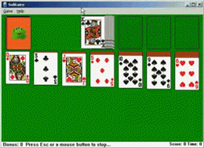 Solitaire Vintage Game Ending GIF