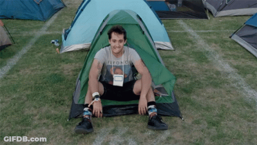 Solo Camping In The Rain GIF