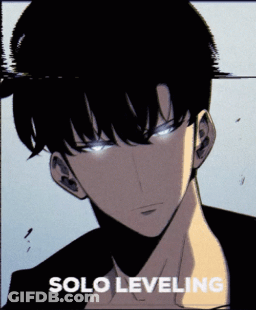 Solo Leveling Black Hair GIF