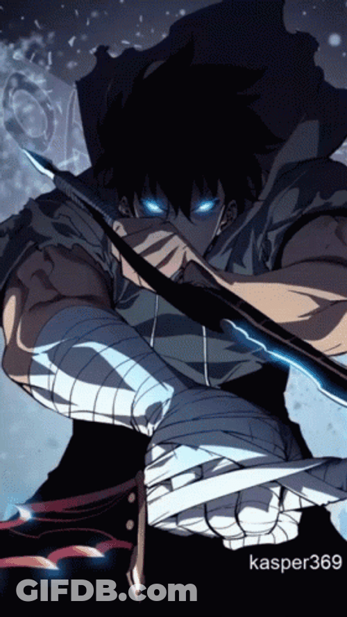 Solo Leveling Holding Blades GIF
