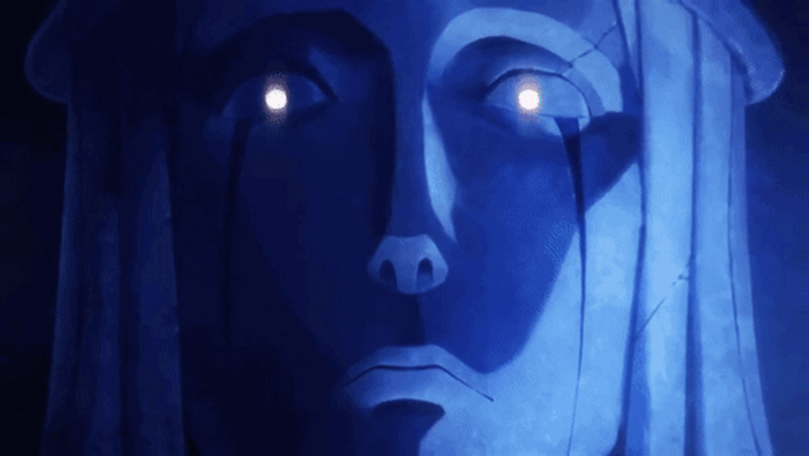 Solo Leveling Phonk Creepy Statue Smile GIF