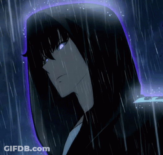 Solo Leveling Raining GIF
