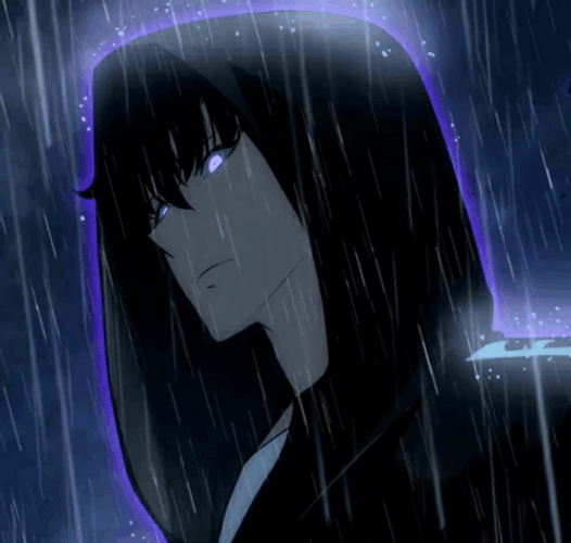 Solo Leveling Sung Jin Woo In The Rain GIF
