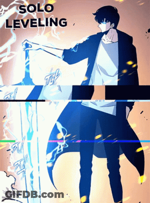 Solo Leveling With Big Sword GIF