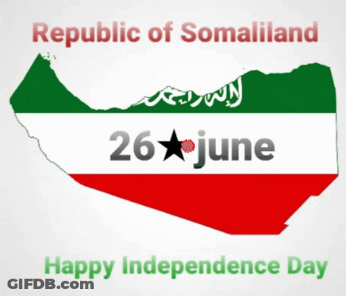 Somaliland Map With Flag GIF