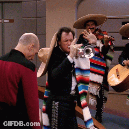 Sombrero Trumpeter And Violinist GIF