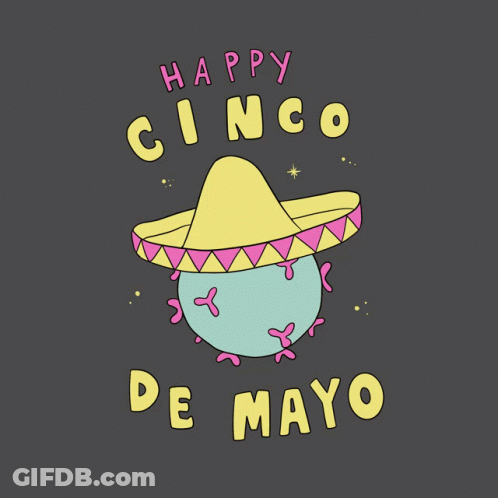 Sombrero With Happy Cinco De Mayo GIF