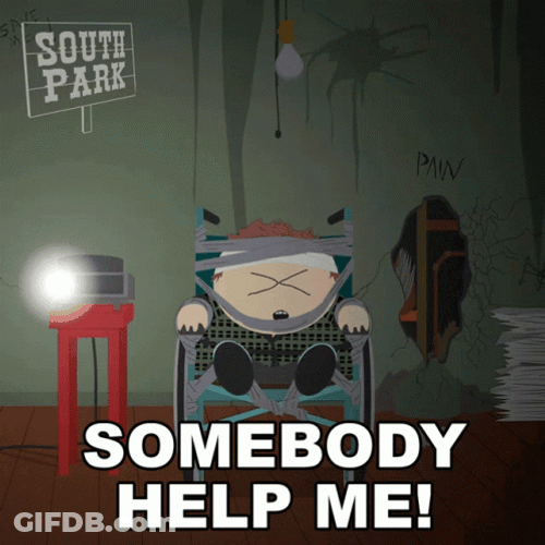 Somebody Help Me Eric Cartman GIF