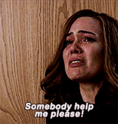 Somebody Help Me Please Rebecca Pearson GIF