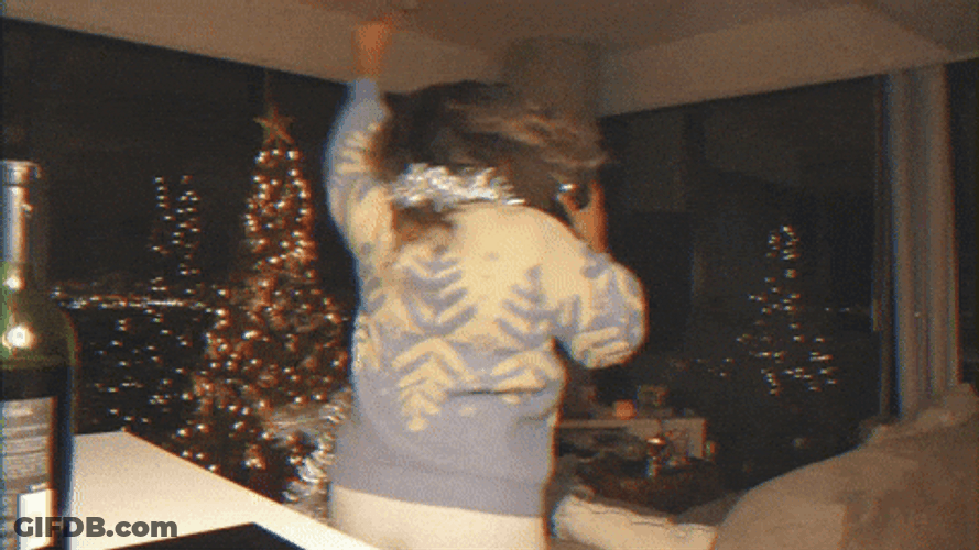 Someone Dancing And Spinning While Drinking Wine GIF
